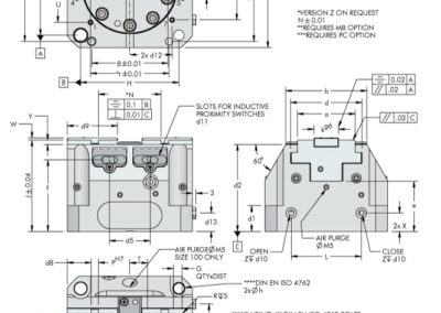 Vektek Hydraulic 250 bar Self-Centering Vise - ilm450026