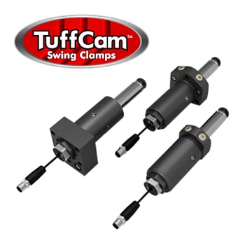 Ultrasonic Position Sensing TuffCam Swing Clamps