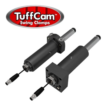 Ultrasonic Position Sensing TuffCam Swing Clamps