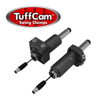 Ultrasonic Position Sensing TuffCam Swing Clamps