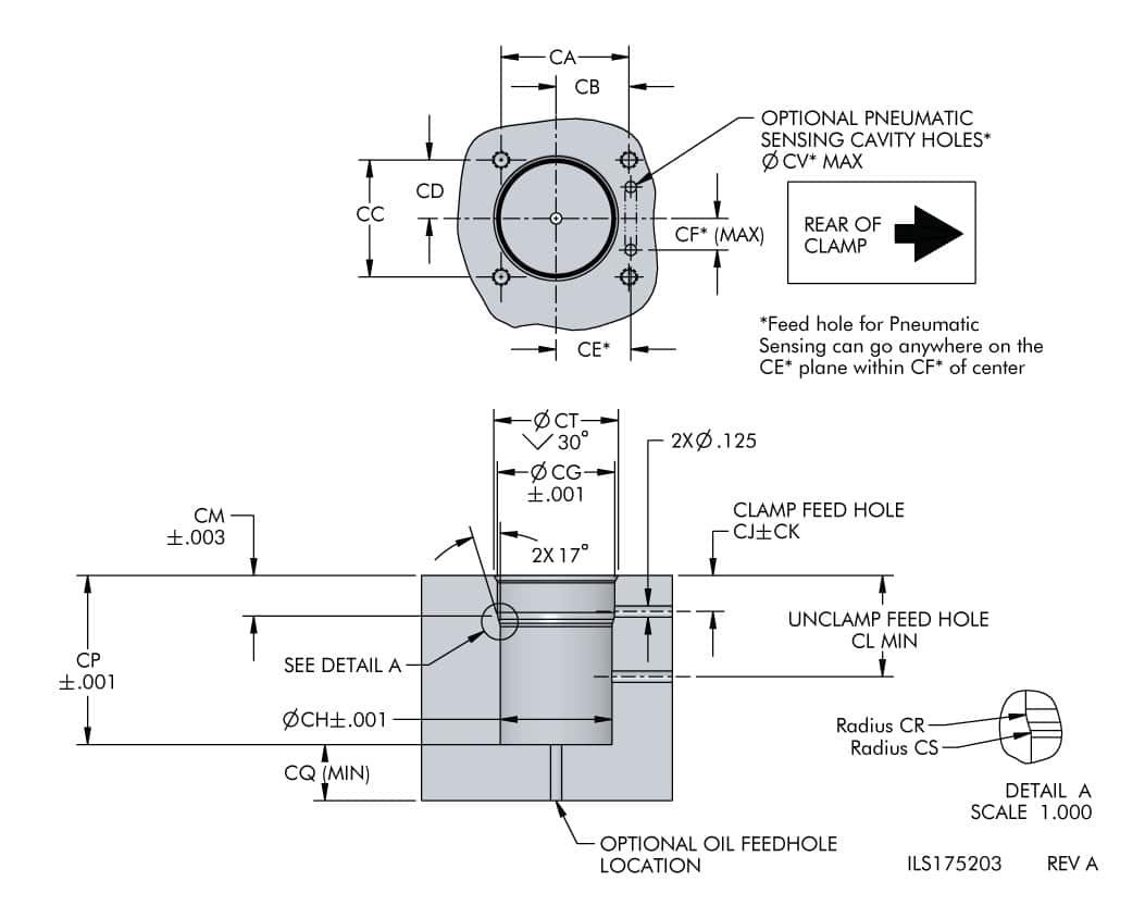 ils175203 Compact Clamp Cavity Dimensions