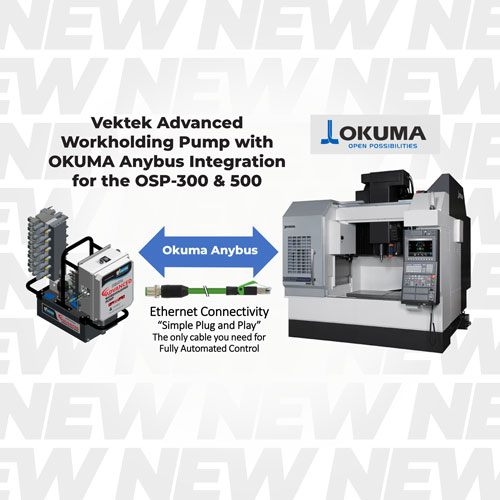 IMTS New Products 2026 4 Vektek Advanced Workholding Pump with Okuma Anybus Integration