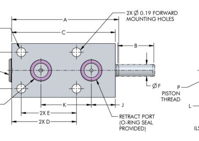 Block, Manifold Mount Dimensions